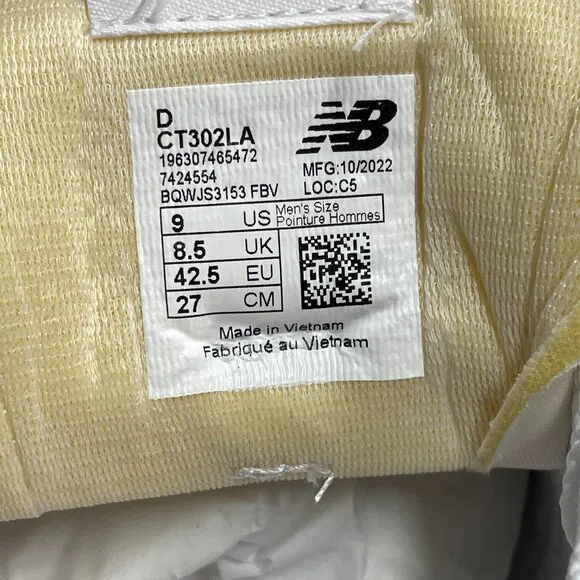 New Balance CT302 White Mens Shoes CT302LA NEW* Sz 9
