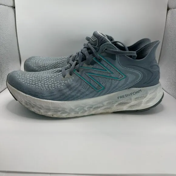 New Balance Fresh Foam 1080v11 Cyclone Shoes Mens Size 11 Gray Green Running