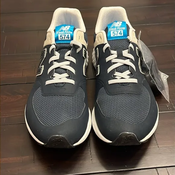 New Balance Fresh Foam 574 shoes sneakers MGL574AN navy Men’s Size 9.5