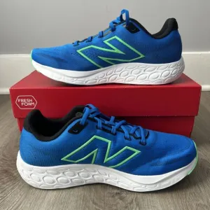 New Balance Fresh Foam 680v8 Mens 9 Womens 10.5 Running Shoes Blue Sneakers