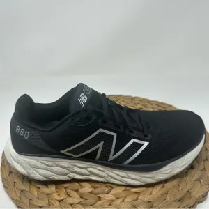 NEW BALANCE Fresh Foam 880 V14 Running Shoes Black White Size 8.5 Men's, 10 Wome