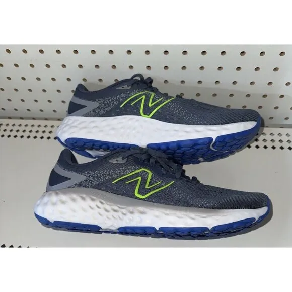 New Balance Fresh Foam Evoz v2 Mens Athletic Running Shoes Size 10 Blue Gray