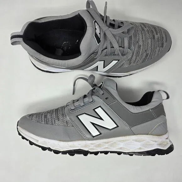 NEW BALANCE FRESH FOAM NBG4000GR GRAY SPIKELESS GOLF SHOES MENS SIZE 10 D