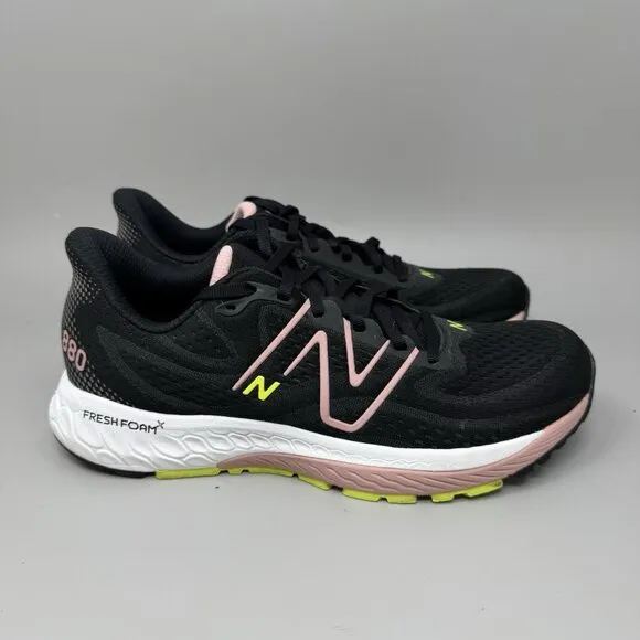 New Balance Fresh Foam X 880 V13 Womens Size 10.5 Black Running Shoes Sneakers