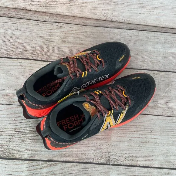 New Balance Fresh Foam X Hierro v7 Mens Sz 10.5D Running Shoes Blacktop Orange