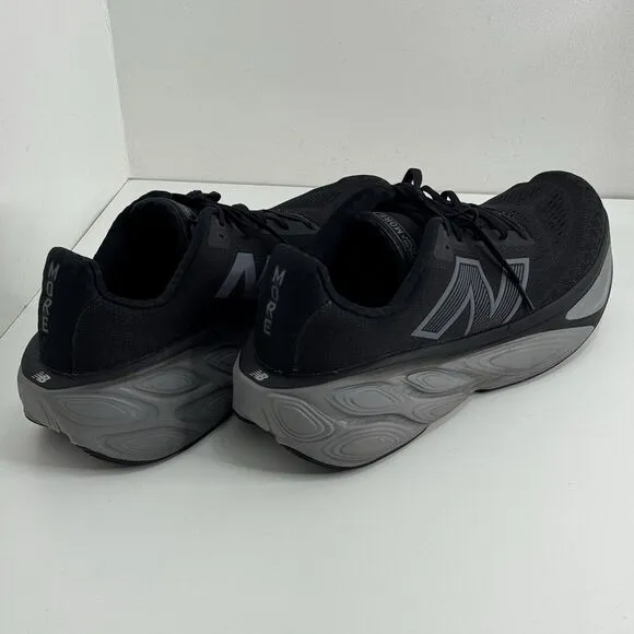 New Balance Fresh Foam X More V5 Shoes Mens 13 D Black Linen Silver Metallic