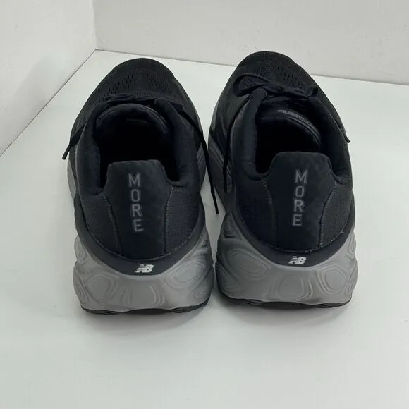 New Balance Fresh Foam X More V5 Shoes Mens 13 D Black Linen Silver Metallic