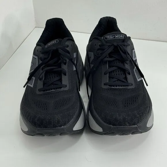 New Balance Fresh Foam X More V5 Shoes Mens 13 D Black Linen Silver Metallic