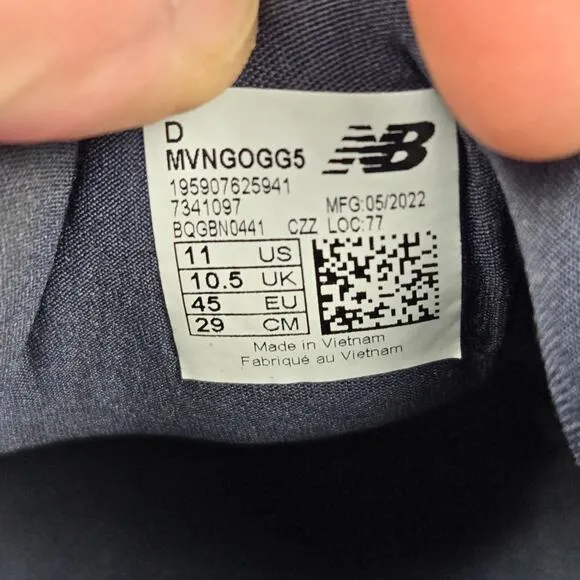 New Balance Fresh Foam X Vongo v5 Blue Athletic Running Shoes Mens 11 D MVNGOGG5
