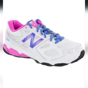 New Balance girl 680 V3 Running Shoes KR680FBY size 6 color white blue pink