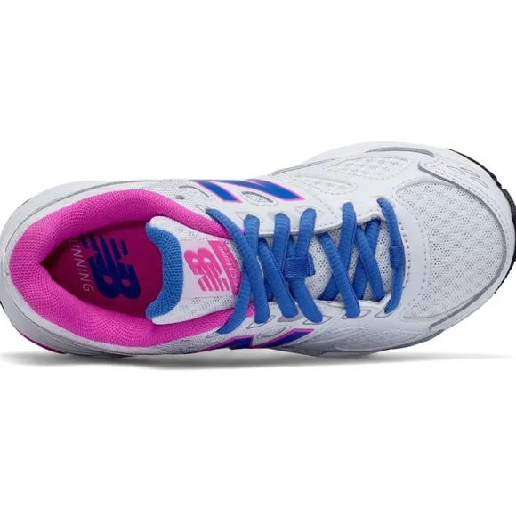 New Balance girl 680 V3 Running Shoes KR680FBY size 6 color white blue pink