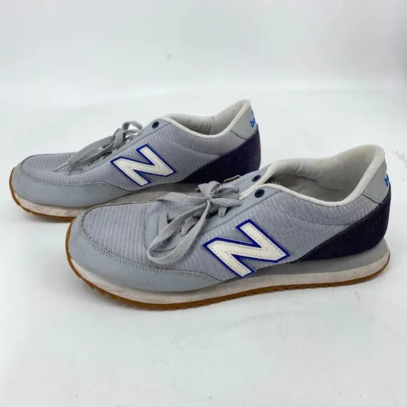 New Balance Gray Blue Lace Up Athletic Sneakers | Size 10