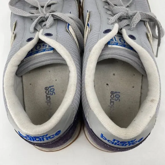 New Balance Gray Blue Lace Up Athletic Sneakers | Size 10