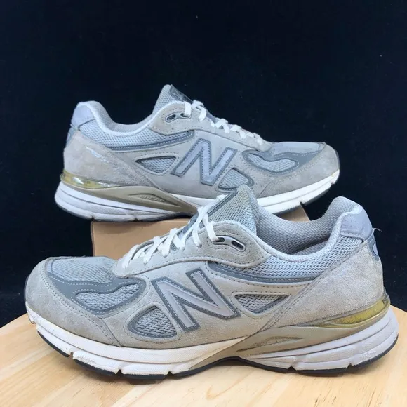 New Balance M990v4 Grey Men’s Sz 8.5 Running Athletic Shoes Made In USA M990GL4