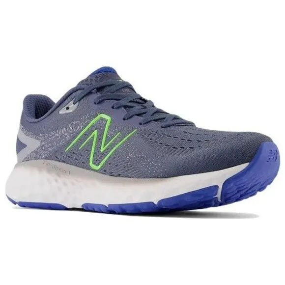 New Balance Men Size 10.5 Fresh Foam EVOZ V2 Indigo Pixel Green Running Shoes
