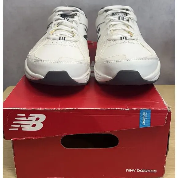 New Balance Mens 519 Cross-Training Sneakers White &amp; Dark Gray Size 13