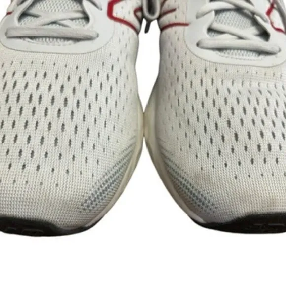 New Balance Mens 520 V8 Grey Red M520LR8 Size 12 Wide 2E Shoes Sneakers EUC