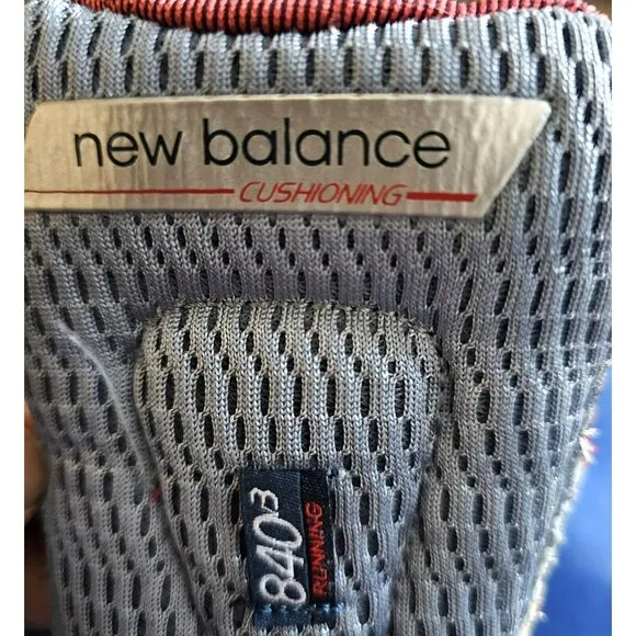 New Balance Men's  840V3 Running Shoes Gray/Blue/Red  Size 10 Sneakers