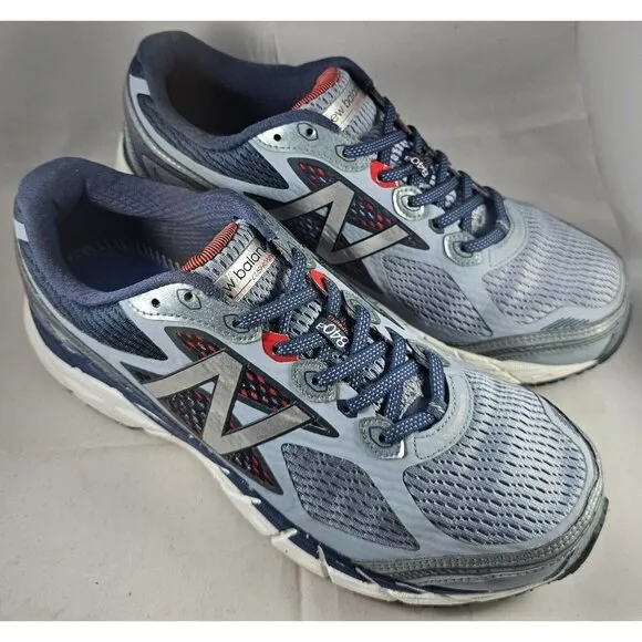 New Balance Men's  840V3 Running Shoes Gray/Blue/Red  Size 10 Sneakers