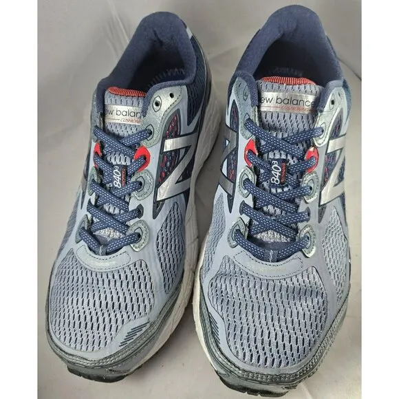 New Balance Men's  840V3 Running Shoes Gray/Blue/Red  Size 10 Sneakers