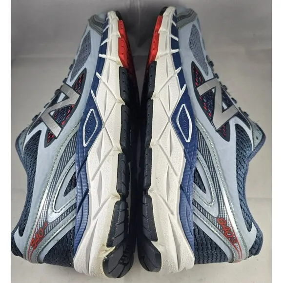 New Balance Men's  840V3 Running Shoes Gray/Blue/Red  Size 10 Sneakers