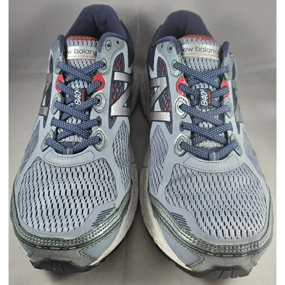 New Balance Men's  840V3 Running Shoes Gray/Blue/Red  Size 10 Sneakers