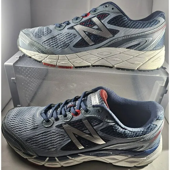 New Balance Men's  840V3 Running Shoes Gray/Blue/Red  Size 10 Sneakers