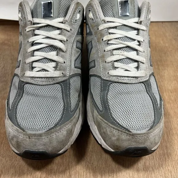 New Balance Mens M990GL5 990V5 Running Shoes Grey Suede Castlerock Size 13 D