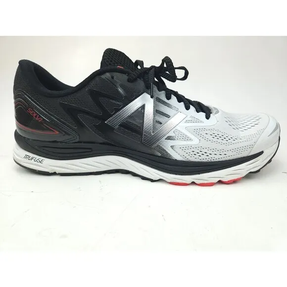 New Balance Mens Solvi Running Shoes Black MSOLVRX1 Lace Up Low Top 13 D