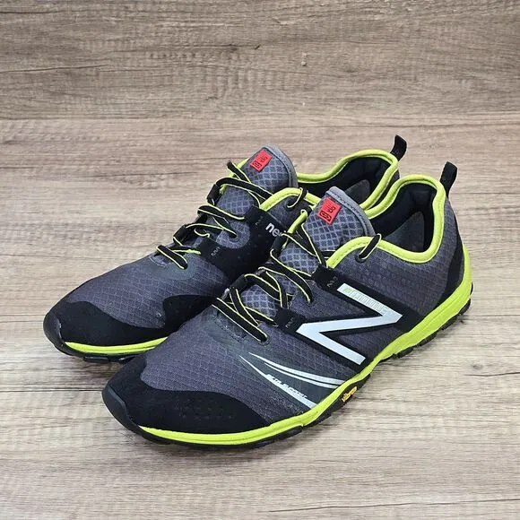 New Balance Minimus Men's Size 10 D Gray Lime Green Running Shoes (MT20SL2)