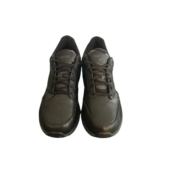 New Balance MW928BK2 Black Leather Walking Shoes Men’s 12.5 2E Wide Comfort