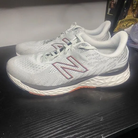 New Balance Running Shoes Mens 11.5 EE Fresh Foam 880V11 M880A11 Gray Red