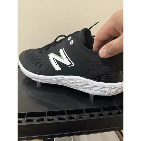 New Balance Shoes Mens 17 Fresh Foam 3000v6 Baseball Cleat Black Spikes L3000TW6