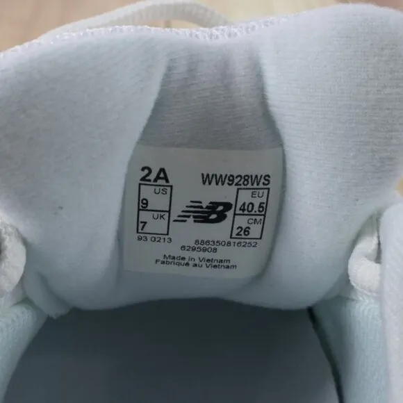 New Balance Shoes Womens 9 (2A Narrow) White 928 WS Walking Sneakers