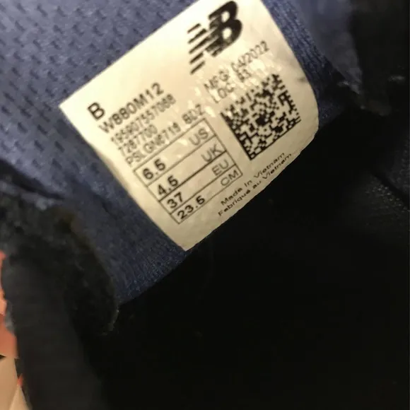 New Balance Women's Size 6.5 B Fresh Foam X 880v12 Running Shoes