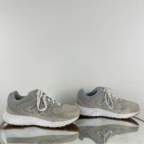 NEW BALANCE Womens Suede Leather Grey White 840 V2 WW840v2 Casual Sneaker Shoes
