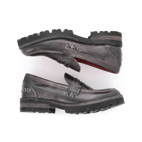 NEW BEDSTU women's reina iii leather loafer in black rustic