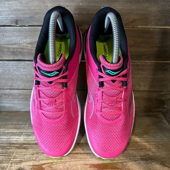 New Big Kids Saucony Kinvara 14 Pink Athletic Running‎ Shoes Sneakers Size 4.5 Y