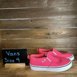 New Big Kids Vans Asher Classic Slip On Skateboarding Sneakers‎ Shoes Size 4 Y