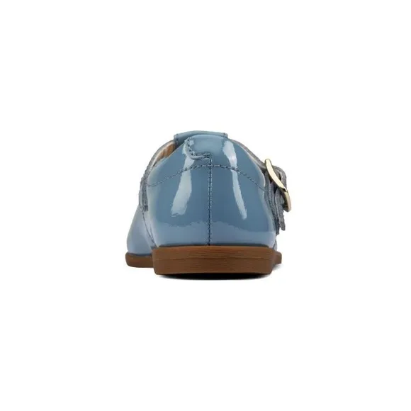 NEW Clarks Drew Play Toddler Leather Shoes, Blue Patent Size UK 5.5G, US 6W £40