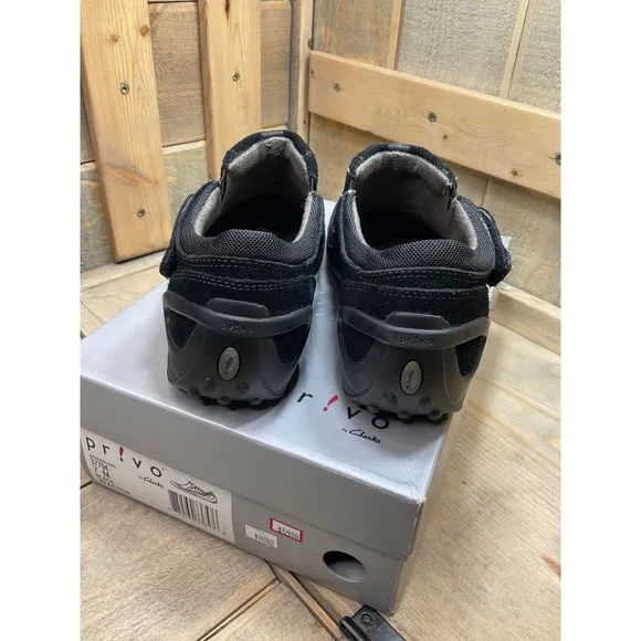 NEW Clarks Privo XFactor Driving Shoes Black Suede US7 7M