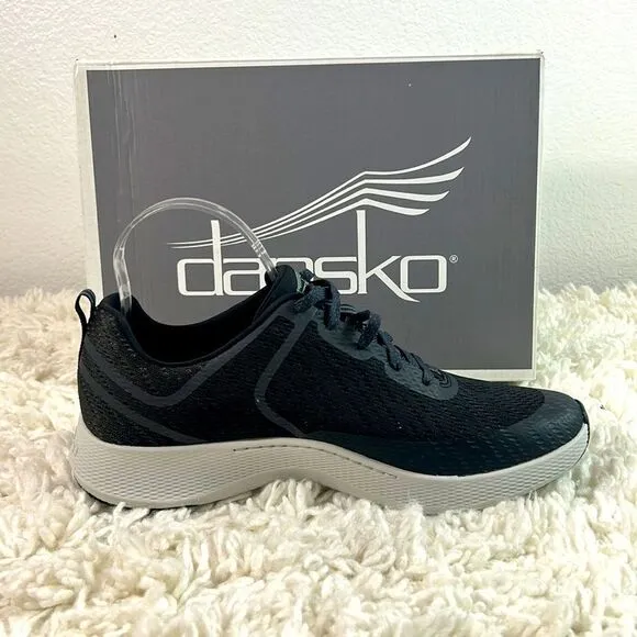 NEW Dansko Womens Sky Mesh Walking Running Shoes Low Top Lace Up Black Size 41