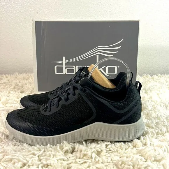 NEW Dansko Womens Sky Mesh Walking Running Shoes Low Top Lace Up Black Size 41