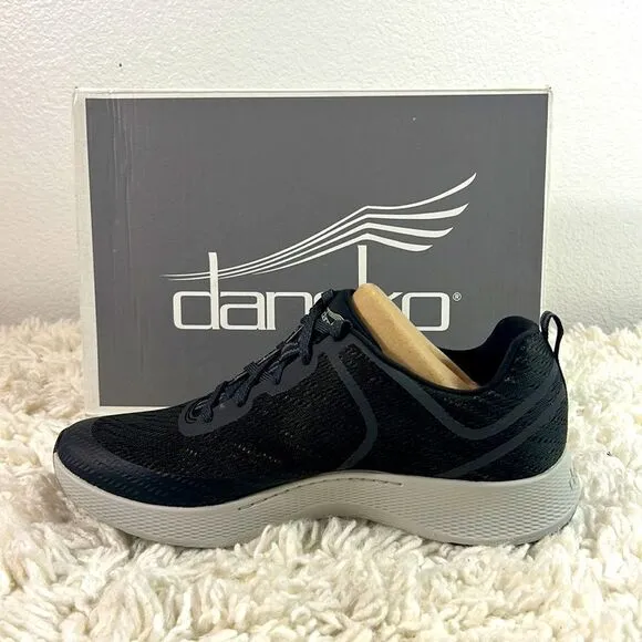 NEW Dansko Womens Sky Mesh Walking Running Shoes Low Top Lace Up Black Size 41