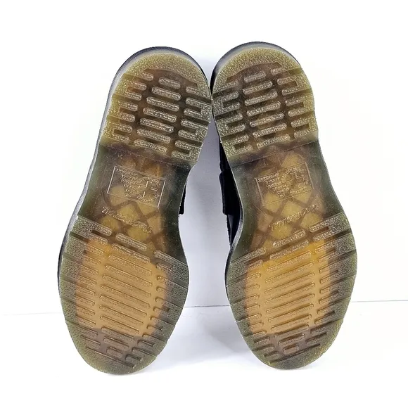 New! Dr. Martens Adrian Smooth Leather Tassel Loafers Chunky Heel Shoes