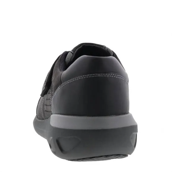 NEW DREW men's marshall casual slip on shoes in black nubuck