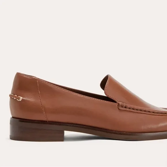 NEW Everlane The Modern Loafer in Rum Brown Leather, Women's Size 6, $168