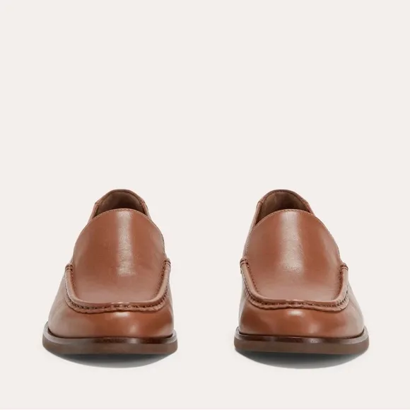 NEW Everlane The Modern Loafer in Rum Brown Leather, Women's Size 6, $168