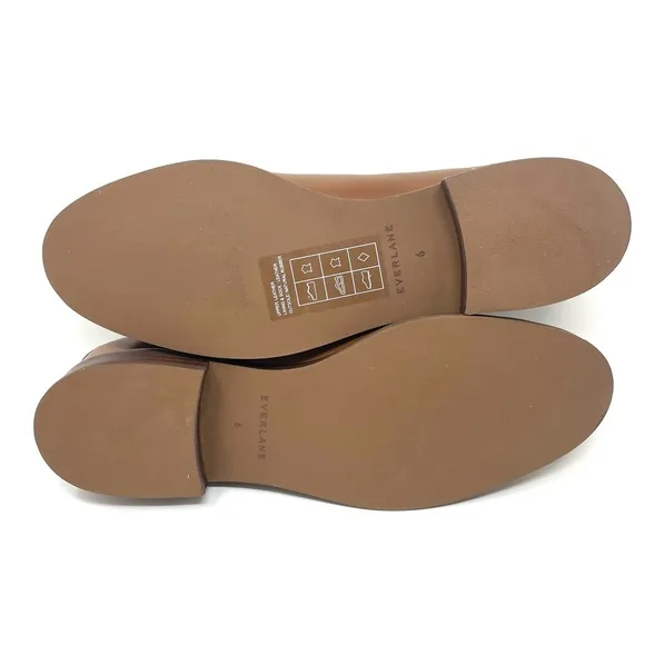 NEW Everlane The Modern Loafer in Rum Brown Leather, Women's Size 6, $168