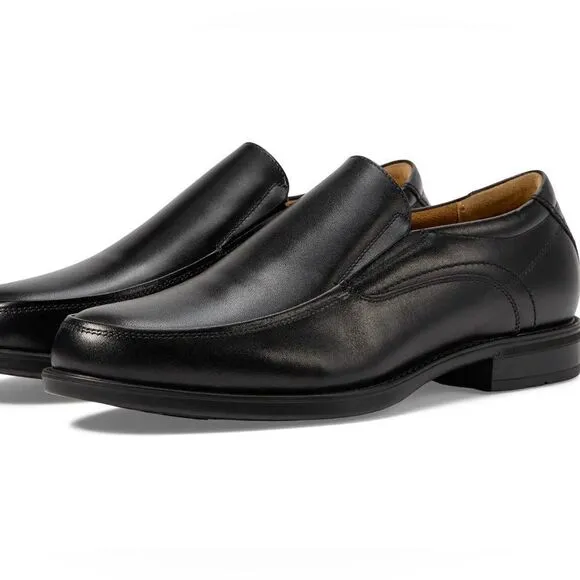 NEW Florsheim Mens Midtown MOC Slip On Black Shoes